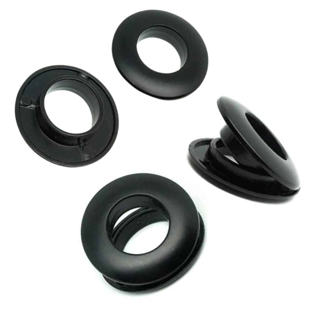 Push-Together Force-Fit Grommet, Inner Diameter 11mm, 2 per pack at Atelier Fiber Arts