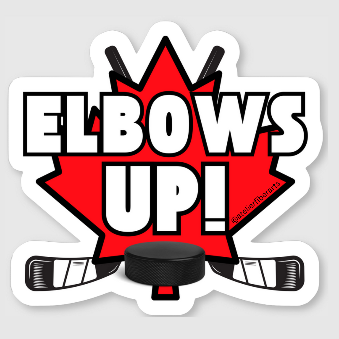 Transfer - Elbows UP! Hockey at Atelier Fiber Arts