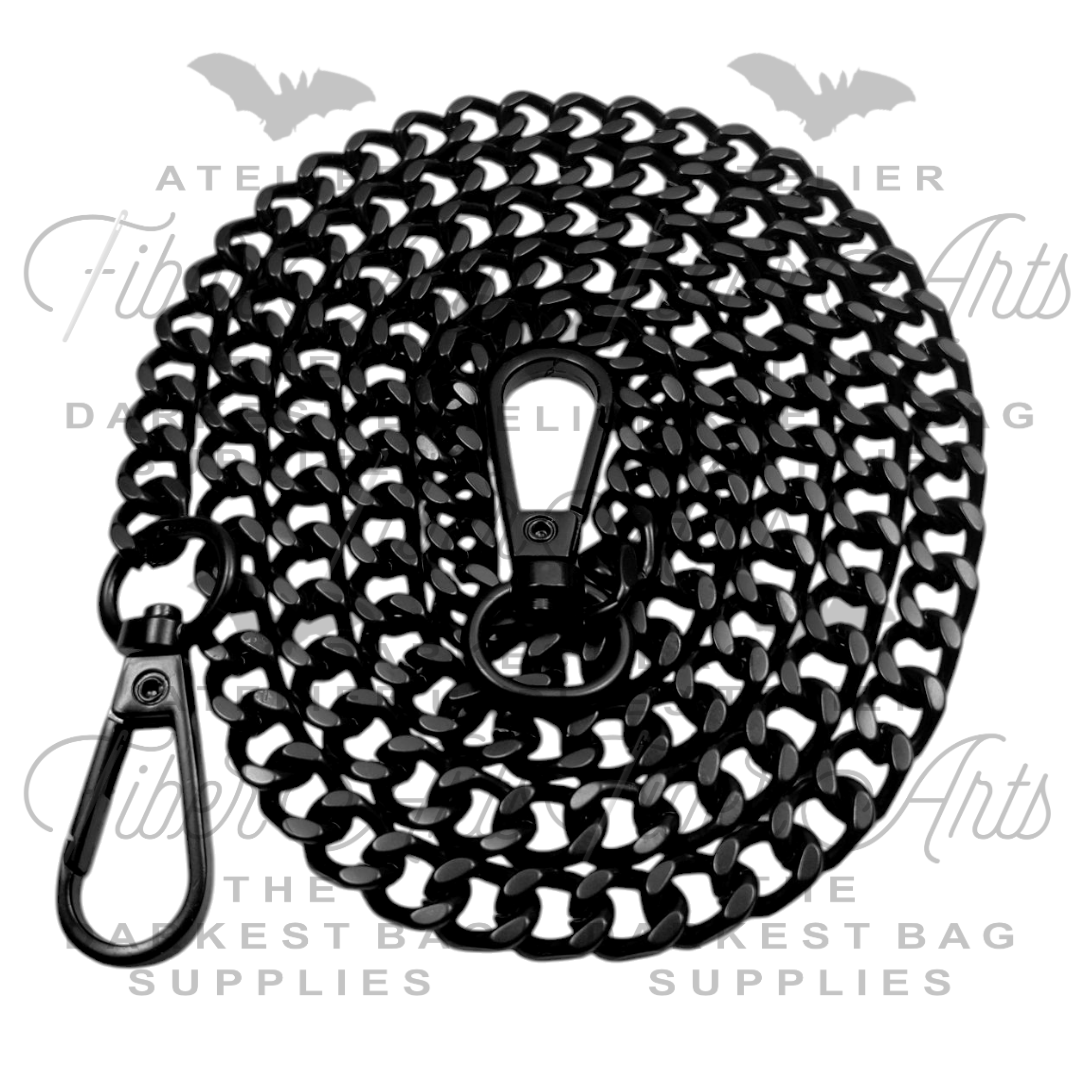 Purse Chain - Matte Black - 110cm / 43in - 1pc at Atelier Fiber Arts