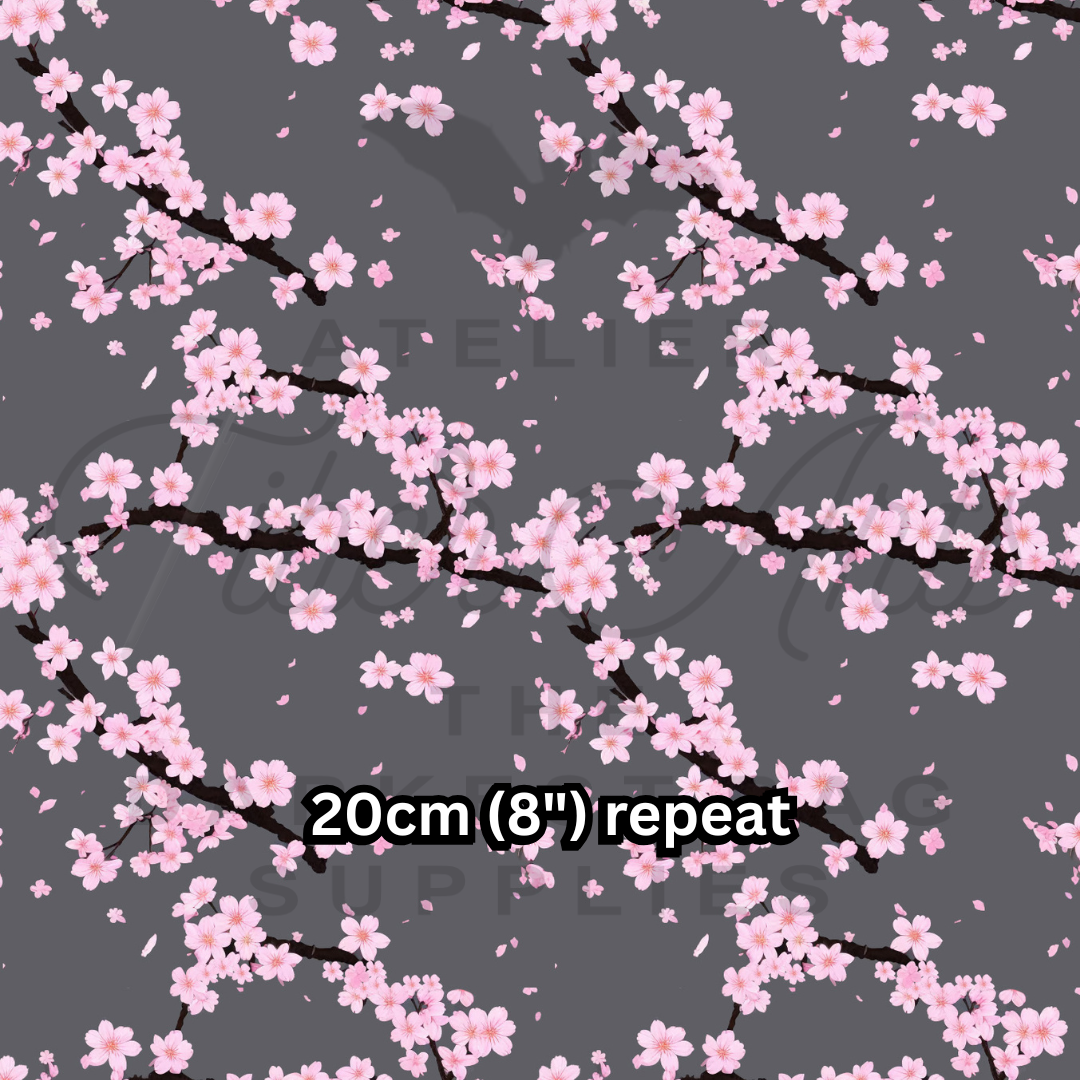 PRE-SALE Waterproof Oxford - Cherry Blossoms at Atelier Fiber Arts