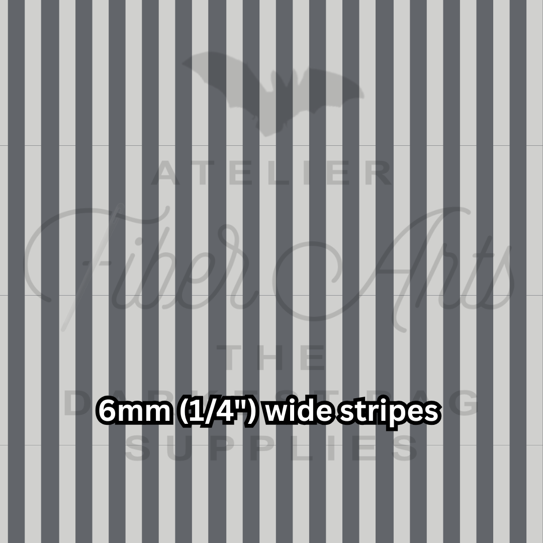 PRE-SALE Waterproof Oxford -Light and Dark Grey Stripes at Atelier Fiber Arts