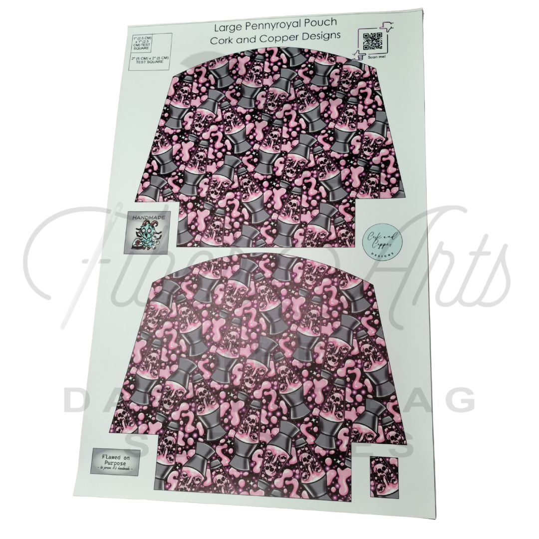 Pennyroyal Pouch - Cut and Sew - Large - Smooth Finish - Lava Lamps at Cork and Copper Designs