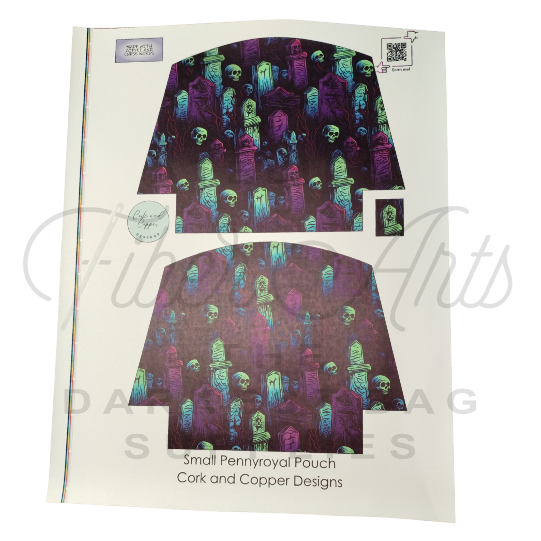 Pennyroyal Pouch - Cut and Sew - Small - Smooth Finish - Graveyard at Cork and Copper Designs