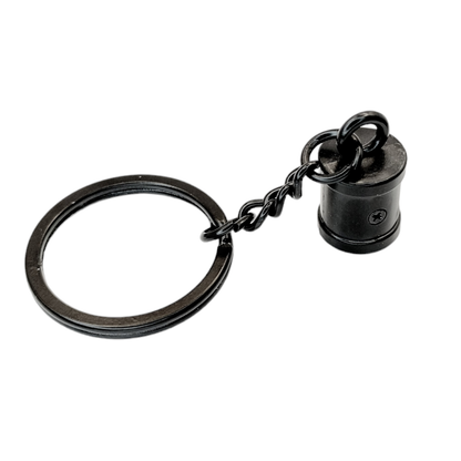 Tassel Cap Key Chain in Matte Black, 1 piece Atelier Fiber Arts