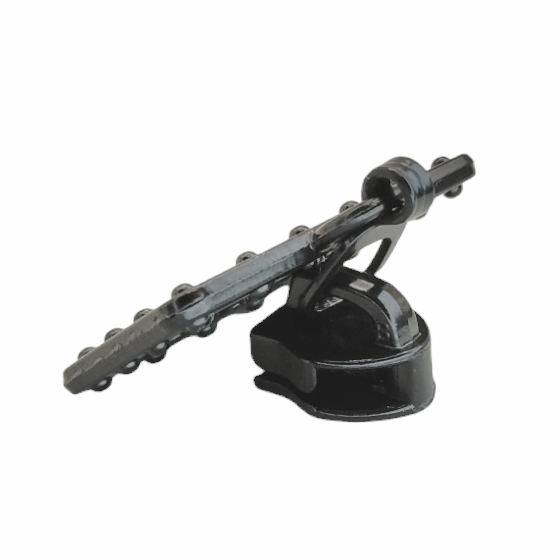 #5 BJ It's Showtime! Zipper Pulls in Matte Black at Atelier Fiber Arts