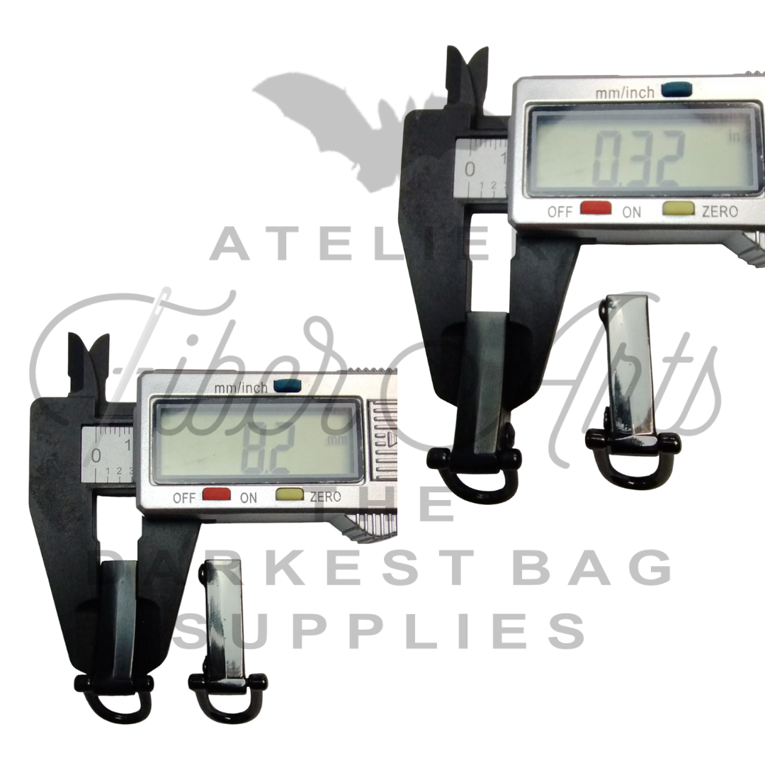 Side Clips - MATTE BLACK - 2PCS at Atelier Fiber Arts