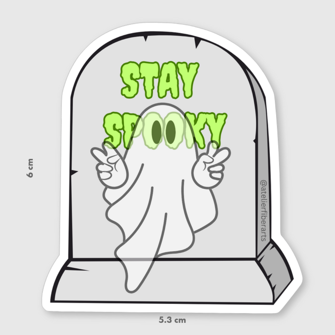 Sticker - Stay Spooky at Atelier Fiber Arts