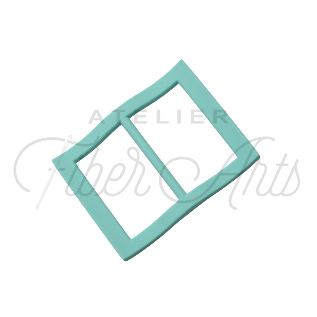 Wide-Mouth Slider - 25mm (1in) - TURQUOISE - 1 piece at Atelier Fiber Arts