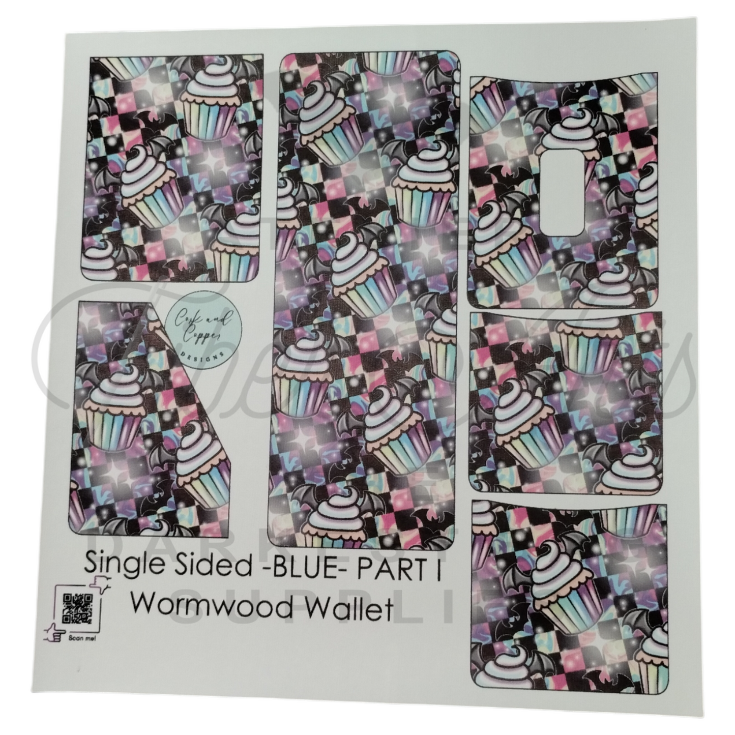 Wormwood Wallet - Cut and Sew - Single Sided - Part 1 - Smooth - Cupcakes at Cork and Copper Designs