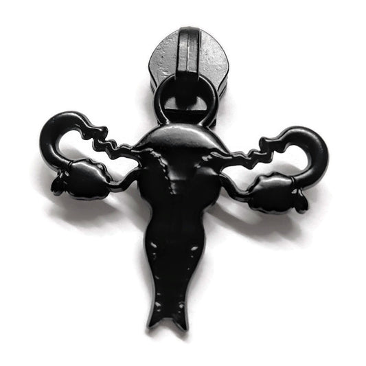 #5 Uteranatomy Nylon Zipper Pulls Matte Black - 3pcs - LAST CHANCE Default Title Atelier Fiber Arts