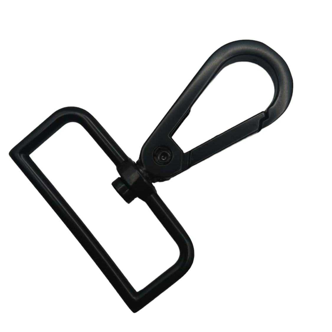 Swivel Hooks - Staight Bottom - 38mm (1.5in) - Matte Black - 2 pcs at Atelier Fiber Arts