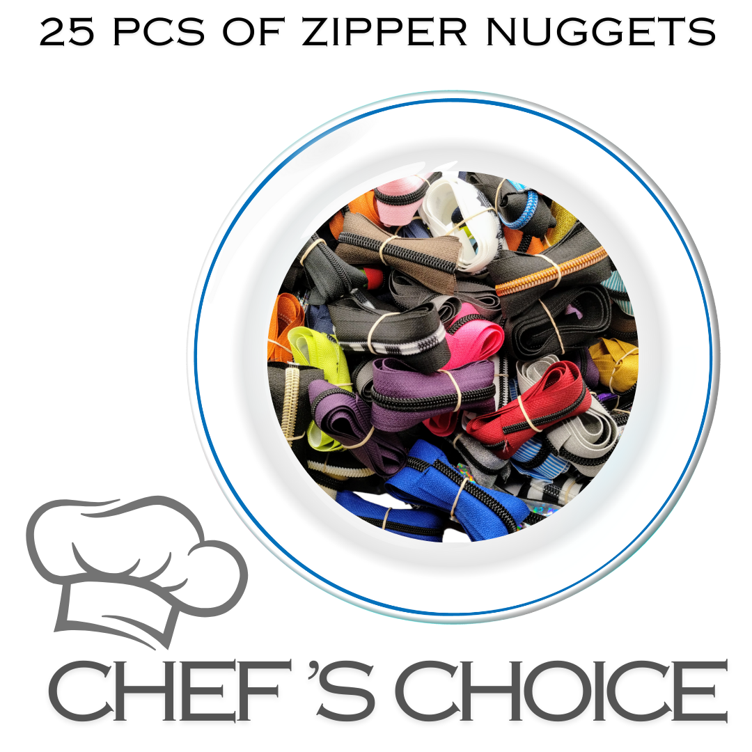 Zipper Nuggets Chef's Choice- 25 pcs Atelier Fiber Arts