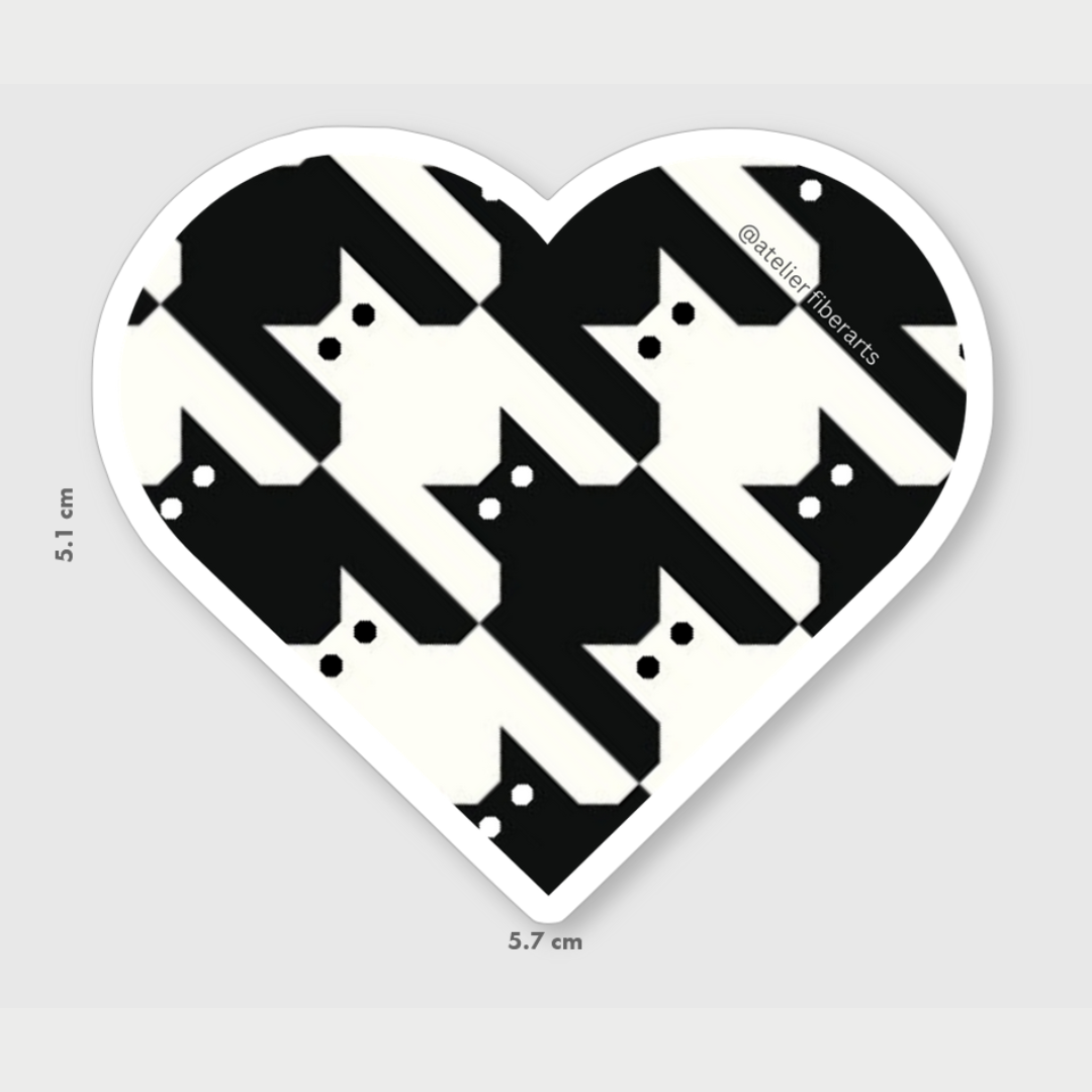 Sticker - Catstooth at Atelier Fiber Arts