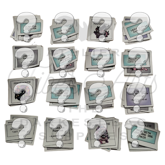 Labels - Vinyl - Cork and Copper Designs - Mystery Pack of 4 at Cork and Copper Designs