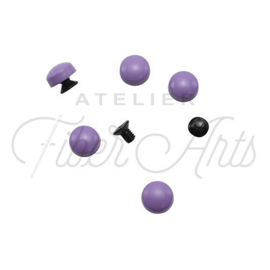 Rounded Chicago Screws - Amethyst - 5-pk at Atelier Fiber Arts