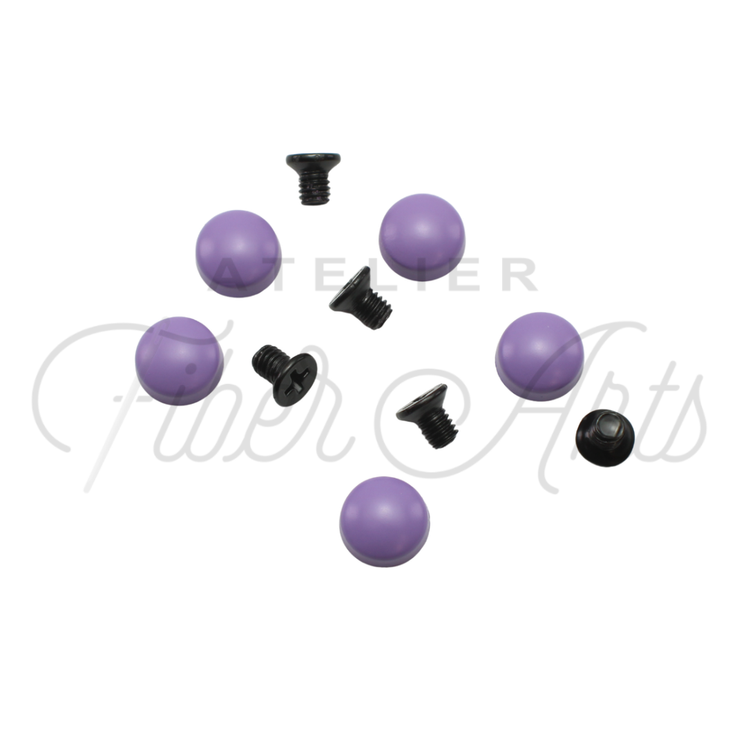Rounded Chicago Screws - Amethyst - 5-pk at Atelier Fiber Arts
