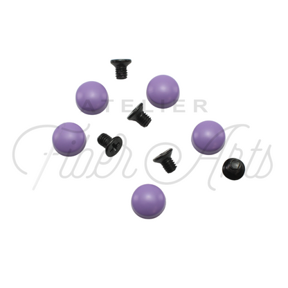 Rounded Chicago Screws - Amethyst - 5-pk at Atelier Fiber Arts