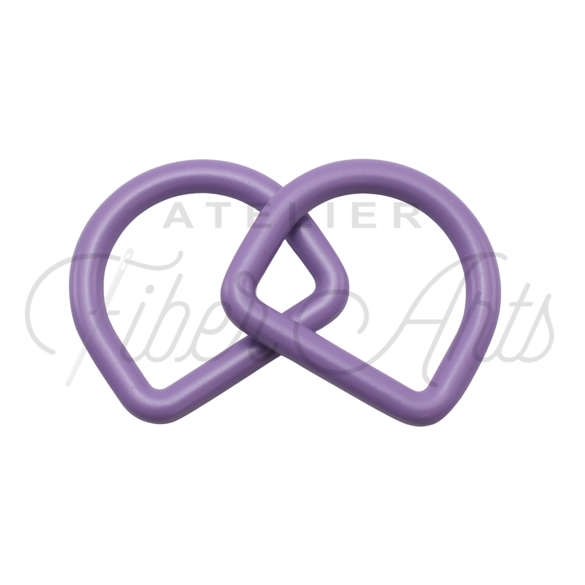 THICC(est) D-rings - 25mm (1inch) - AMETHYST - 2PCS at Atelier Fiber Arts