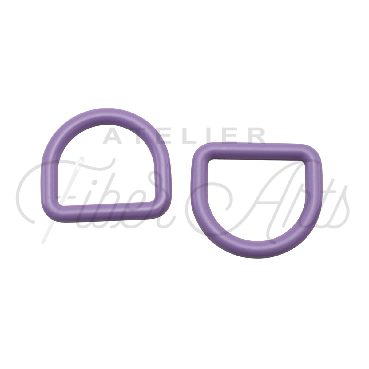 THICC(est) D-rings - 25mm (1inch) - AMETHYST - 2PCS at Atelier Fiber Arts