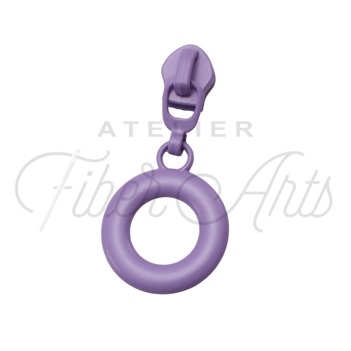 #5 Lifesaver Zipper Pull in Amethyst at Atelier Fiber Arts