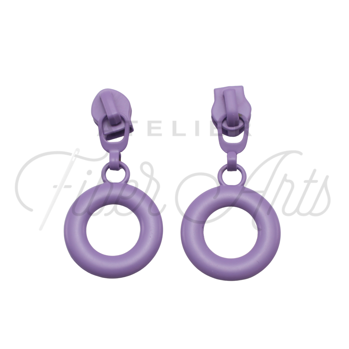 #5 Lifesaver Zipper Pull in Amethyst at Atelier Fiber Arts