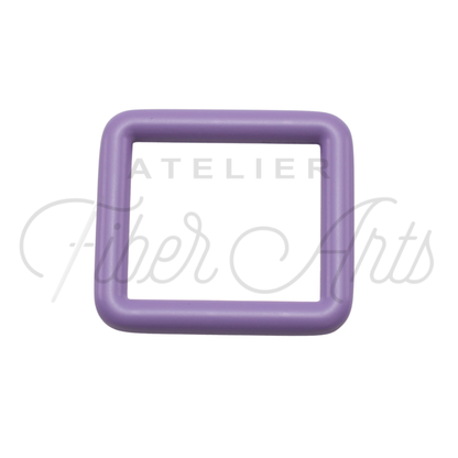 THICC(est) Rectangle Ring - 25mm (1inch) - Amethyst - 4pcs at Atelier Fiber Arts