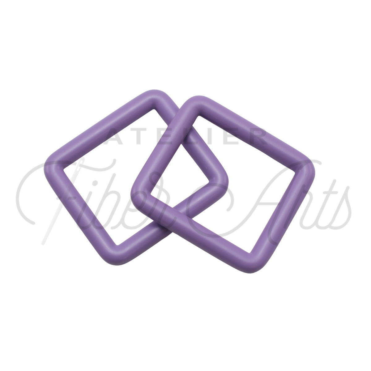 THICC(est) Rectangle Ring - 25mm (1inch) - Amethyst - 4pcs at Atelier Fiber Arts