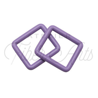THICC(est) Rectangle Ring - 25mm (1inch) - Amethyst - 4pcs at Atelier Fiber Arts