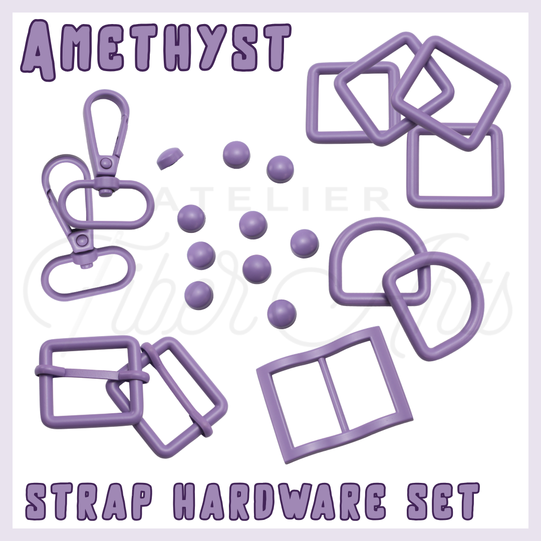 AMETHYST STRAP HARDWARE SET at Atelier Fiber Arts
