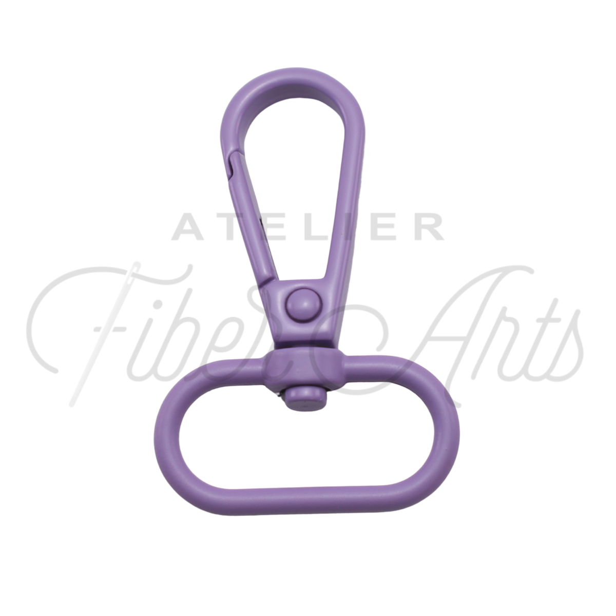 Swivel Hooks - Oval Bottom - 25mm (1in) - Amethyst - 2 pcs at Atelier Fiber Arts