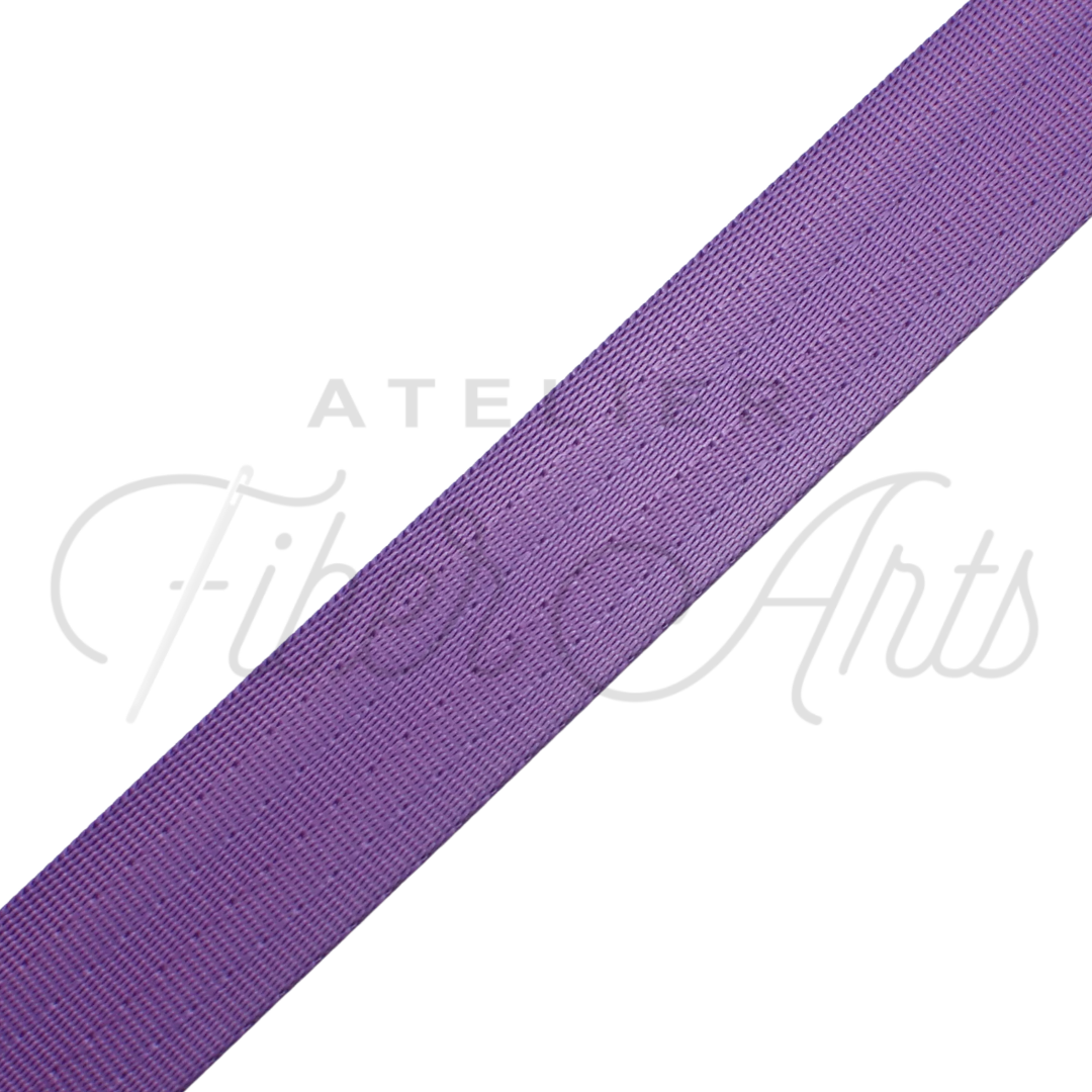 Webbing - AMETHYST - 25mm (1in) sold by the meter at Atelier Fiber Arts