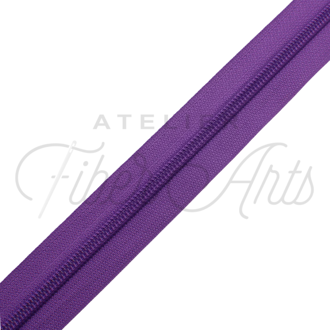 #5 Zipper - Solid Amethyst at Atelier Fiber Arts