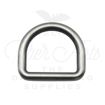 THICC(est) D-rings - 25mm (1inch) - Antique Steel - 2PCS at Atelier Fiber Arts