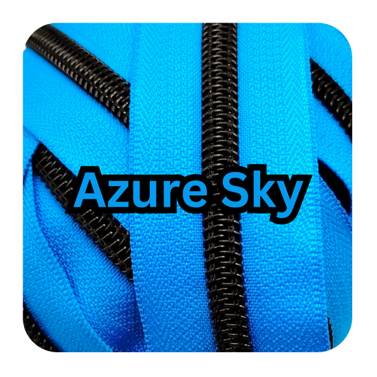 #5 Zipper -Azure Sky - by the meter Atelier Fiber Arts