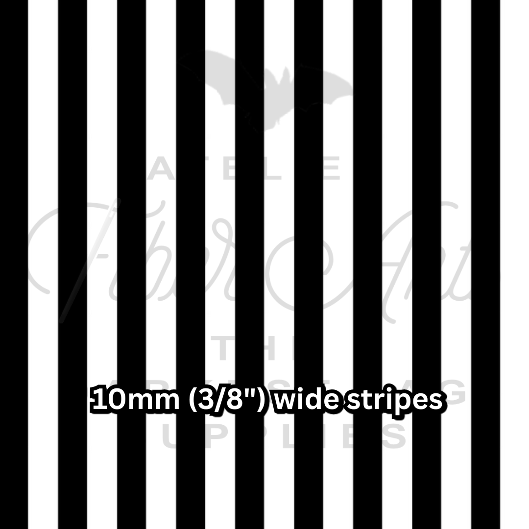 PRE-SALE Waterproof Oxford - Black and White Stripes at Atelier Fiber Arts