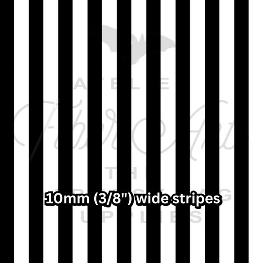 PRE-SALE Waterproof Oxford - Black and White Stripes at Atelier Fiber Arts