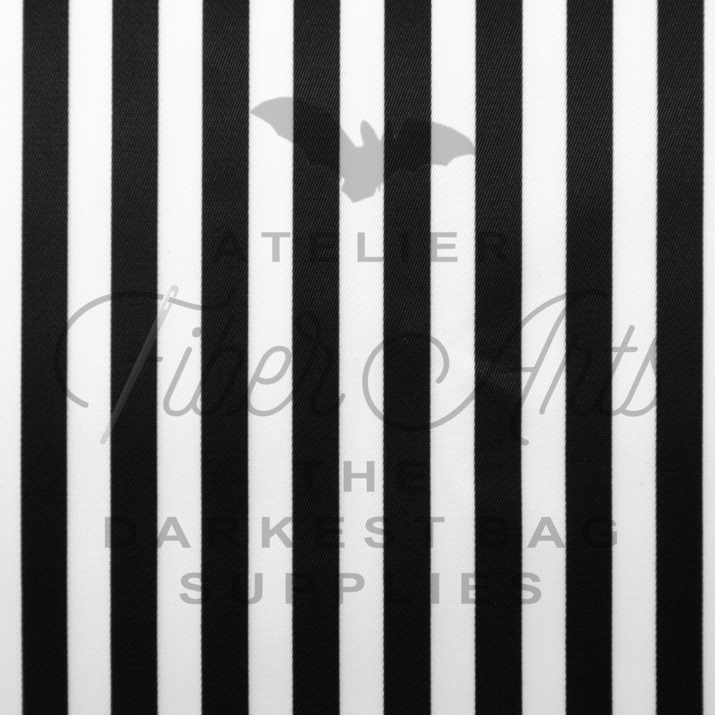 Waterproof Oxford - Black and White Stripes at Atelier Fiber Arts
