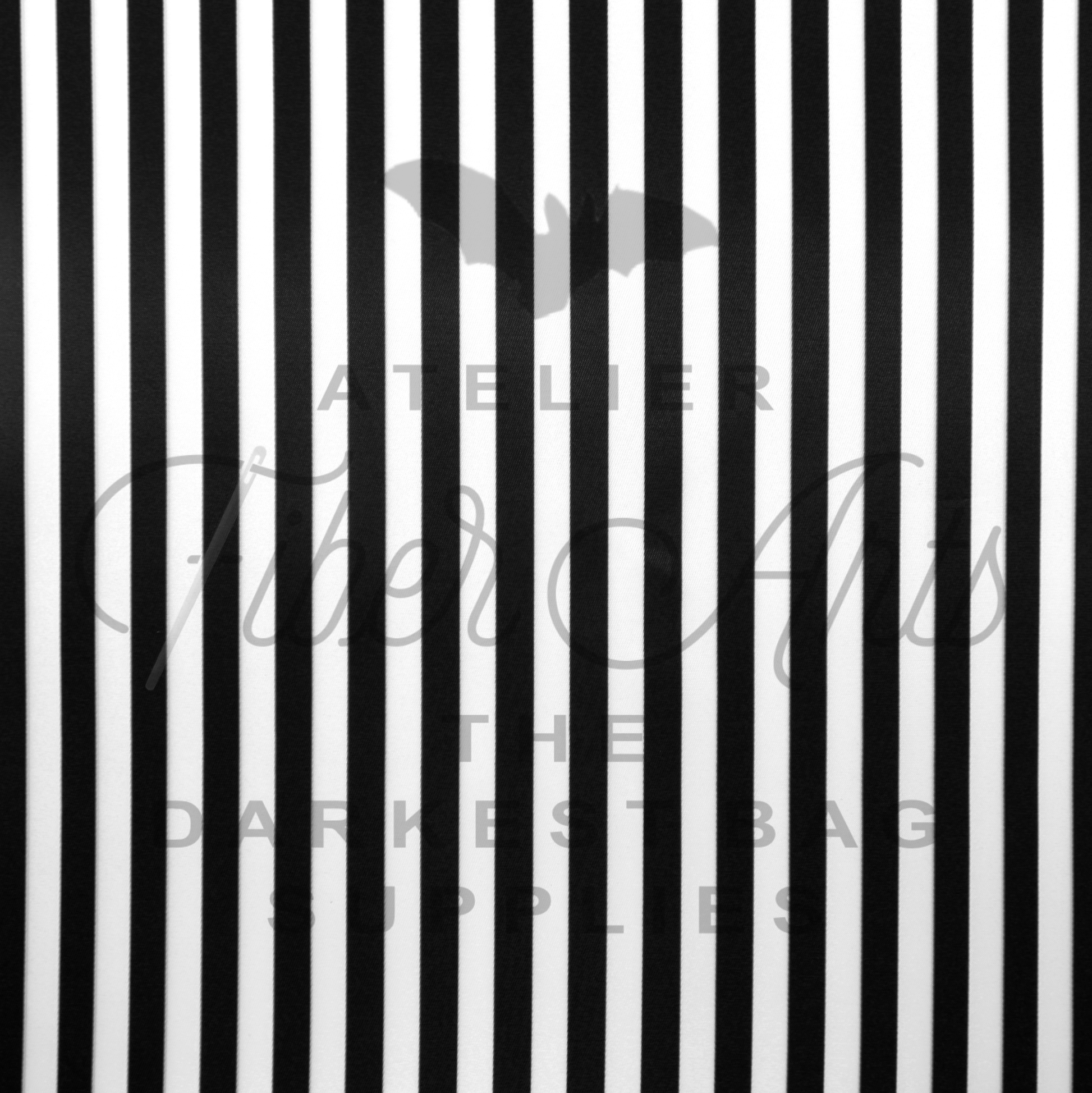 Waterproof Oxford - Black and White Stripes at Atelier Fiber Arts
