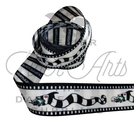 Webbing - Beetle Stripes - 38mm (1.5in) sold by the meter at Atelier Fiber Arts