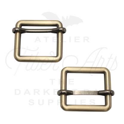 THICC(est) Adjustable Slider - 25mm (1inch) - Brushed Brass - 2PCS at Atelier Fiber Arts