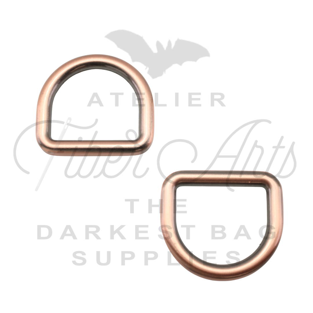 THICC(est) D-rings - 25mm (1inch) - Copper - 2PCS at Atelier Fiber Arts