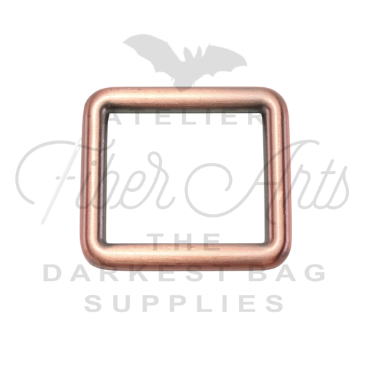 THICC(est) Rectangle Ring - 25mm (1inch) - Copper - 2PCS at Atelier Fiber Arts