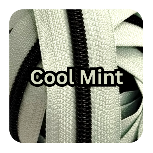 #5 Zipper - Cool Mint - 1m cuts Atelier Fiber Arts