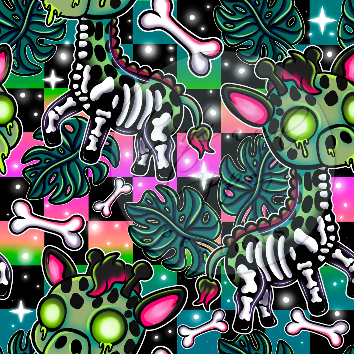 Pennyroyal Pouch - Cut and Sew - Large - Smooth Finish - Giraffe at Cork and Copper Designs