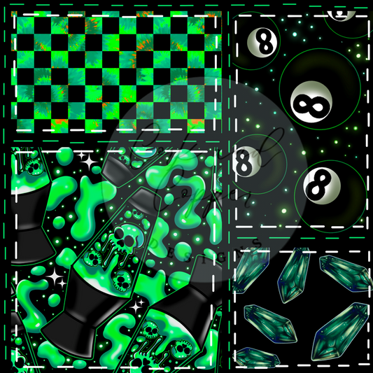 HEX Pouch View C 3D - Cut and Sew at Cork and Copper Designs