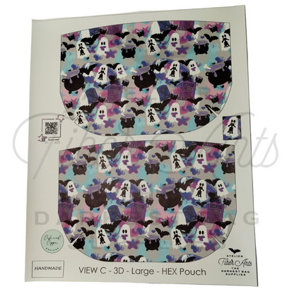 HEX Pouch View C 3D - Cut and Sew at Cork and Copper Designs