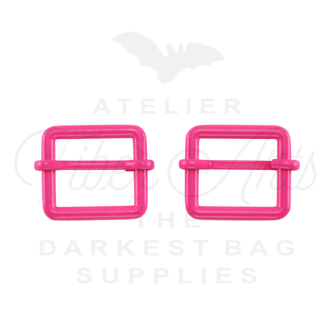 THICC(est) Adjustable Slider - 25mm (1inch) - HOT PINK- 2PCS at Atelier Fiber Arts