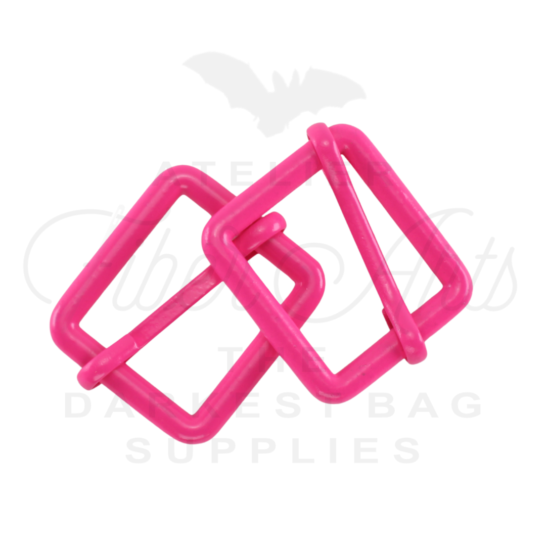 THICC(est) Adjustable Slider - 25mm (1inch) - HOT PINK- 2PCS at Atelier Fiber Arts