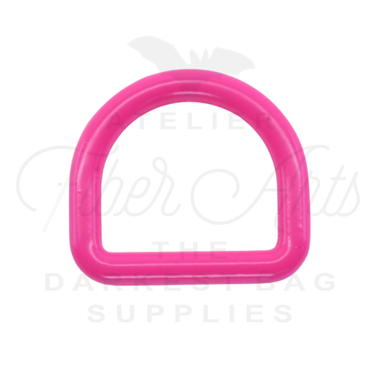 THICC(est) D-rings - 25mm (1inch) - HOT PINK - 2PCS at Atelier Fiber Arts