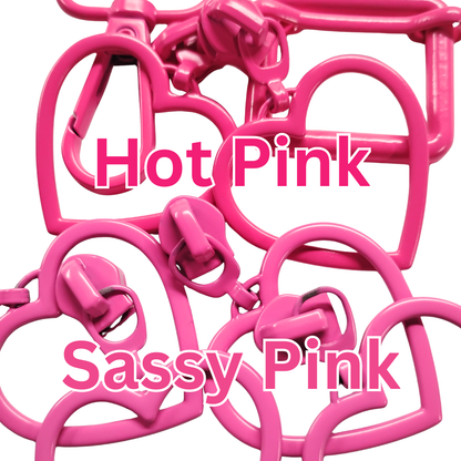 #5 Large Heart Zipper Pulls in Sassy Pink at Atelier Fiber Arts